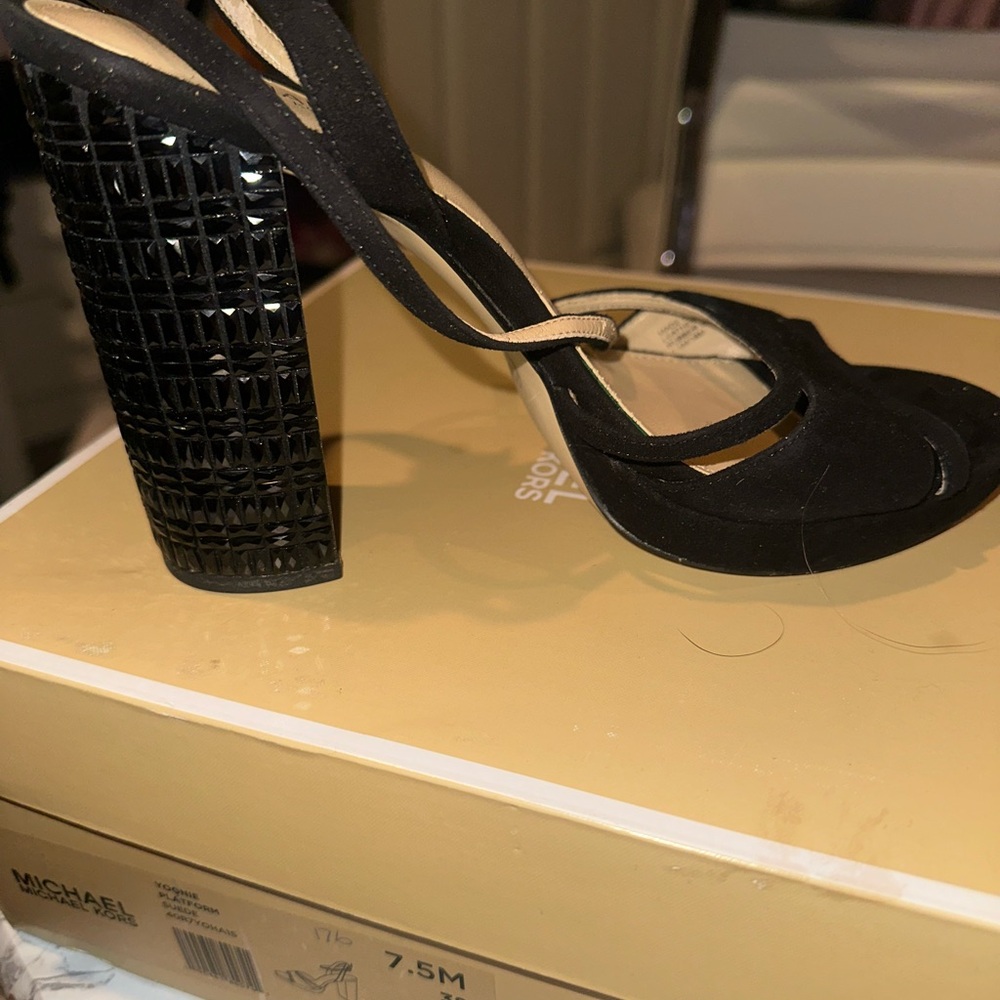 Michael Kors Black Strappy Heels